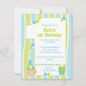 Erster Geburtstag Einladung (Vorderseite)