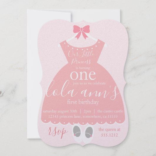 ERSTER GEBURTSTAG EINLADUNG (Vorderseite)