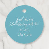 Erster Geburtstag Eins der Meerjungfrau Geburtstag Geschenkanhänger (Rückseite)