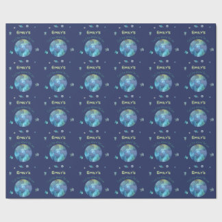 Erster Geburtstag | Erste Fahrt um die Sonne Geschenkpapier