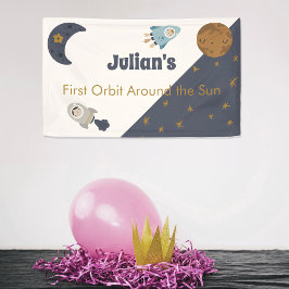 Erster Geburtstag, Erste Umlaufbahn um die Sonne! Banner