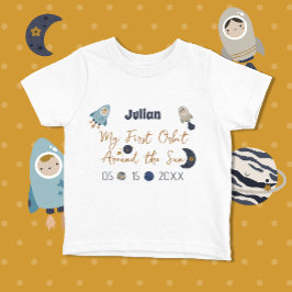 Erster Geburtstag, erste Umlaufbahn um die Sonne!T Baby T-shirt