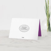 Erster Geburtstag für Mädchen Karte (Rückseite)