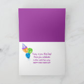 Erster Geburtstag für Mädchen Karte (Innenseite)