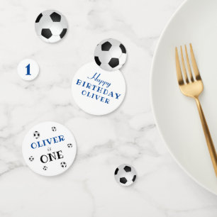 Erster Geburtstag Fußball-Ball Geburtstagsparty Konfetti
