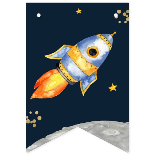 ERSTER GEBURTSTAG, GEBURTSTAG, SCHWARZES GIFT WIMPELKETTE (Zweite Fahne)