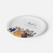 Erster Geburtstag, Geburtstag von Mädchen, Thema Z Pappteller (Schrägansicht)