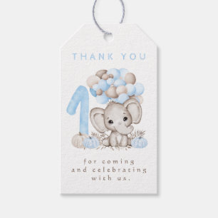 Erster Geburtstag Herbst Junge Danke Tag Geschenkanhänger