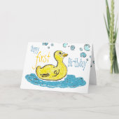 Erster Geburtstag Karte (Vorderseite)