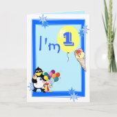 Erster Geburtstag Karte (Vorderseite)