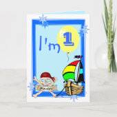 Erster Geburtstag Karte (Vorderseite)