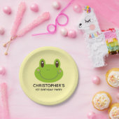 Erster Geburtstag Kinder Party Frosch Thema Pappteller (Party)