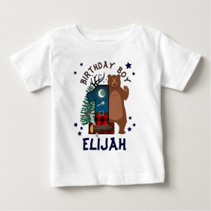 Erster Geburtstag Lumberjack   Wälder Baby T-shirt