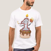 Erster Geburtstag Mascot Mens T - Shirt (Vorderseite)