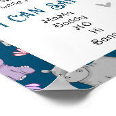 Erster Geburtstag - Meilenstein Poster (Ecke)