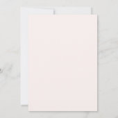 Erster Geburtstag mit rosa Schleife! Einladung (Rückseite)