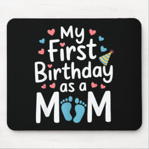 Erster Geburtstag neue Mutter Baby-Party glücklich Mousepad