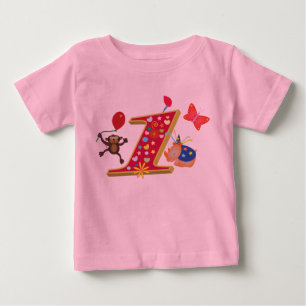 erster Geburtstag: Niedliche und Spaß Tiere Baby T-shirt