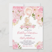 erster Geburtstag Osterhasen, irgendein Häschen Einladung (Vorderseite)