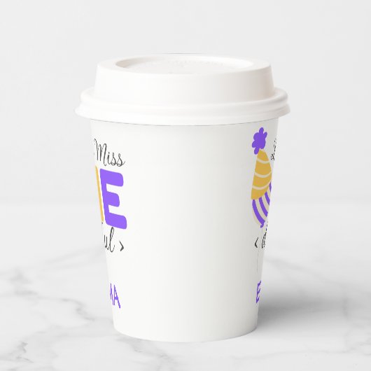 Erster Geburtstag Pappbecher (Links)