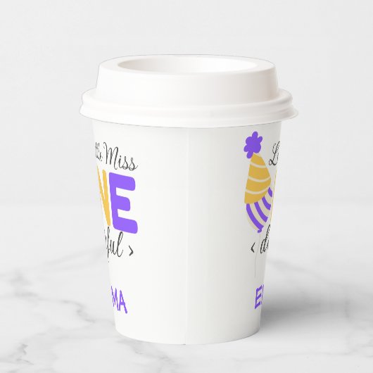 Erster Geburtstag Pappbecher (Rechts)