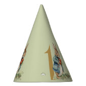 Erster Geburtstag Peter das Kaninchen Gemüse pflüc Partyhütchen (Rechts)