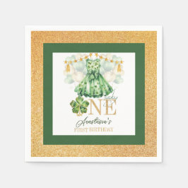 Erster Geburtstag St. Patrick's Day Personalisiert Serviette