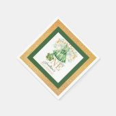 Erster Geburtstag St. Patrick's Day Personalisiert Serviette (Ecke)