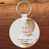 Erster Geburtstag vielen Dank an Gastgeschenk Schlüsselanhänger (Vorderseite)