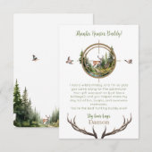 Erster Geburtstag vom großen Jäger Dankeskarte (Vorne/Hinten)