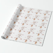 Erster Geburtstag von Beary Geschenkpapier (Ungerollt)
