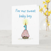 Erster Geburtstag von der Elternkarte Karte (Gelbe Blume)