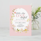 Erster Geburtstag wenig verpassen eine derbe Einla Einladung (Stehend Vorderseite)