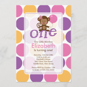 Erster Geburtstags-kleine Einladung