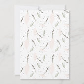 Erster Geburtstagsaufruf blühend Einladung (Rückseite)