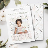 Erster Geburtstagsaufruf blühend Einladung