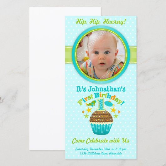 Erster Geburtstagskuchen (Junge) (Vorne/Hinten)