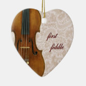 Erster Geigen-Herz-Verzierungs-Anhänger Keramikornament (Rechts)