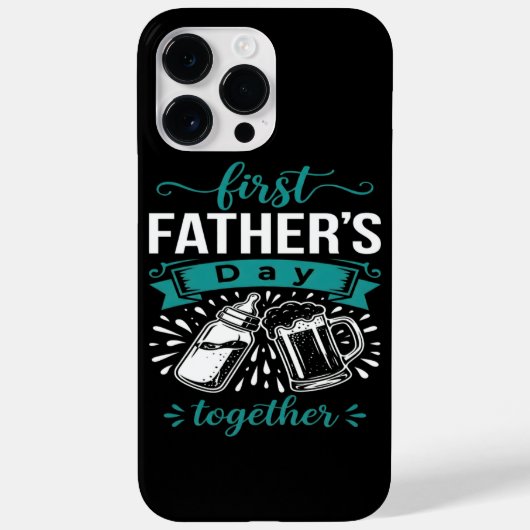 Erster gemeinsamer Vatertag Case-Mate iPhone Hülle (Rückseite)