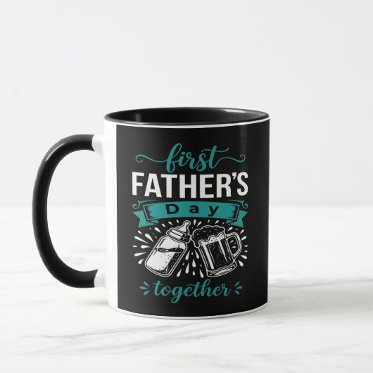 Erster gemeinsamer Vatertag Tasse (Links)