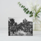 Erster Gipfel des transeuropäischen Eisenbahnnetze Postkarte (Stehend Vorderseite)