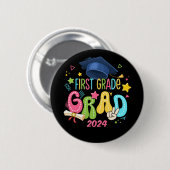 Erster Grad am letzten Schultag Button (Vorne & Hinten)