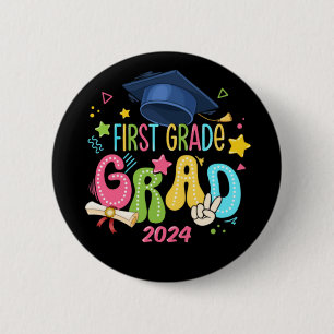 Erster Grad am letzten Schultag Button