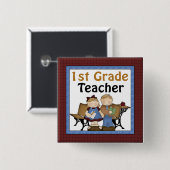 Erster Grad-Lehrer-Knopf Button (Vorne & Hinten)