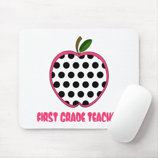 Erster Grad-Lehrer-Tupfen Apple Mousepad (Mit Mouse)