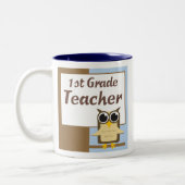 Erster Grad-Schullehrer-Tasse Zweifarbige Tasse (Links)