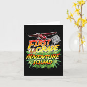 Erster Grade Adventure Squad - Safari Theme Teache Karte (Gelbe Blume)
