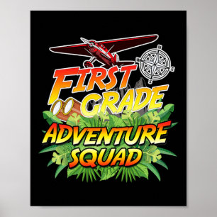 Erster Grade Adventure Squad - Safari Theme Teache Poster