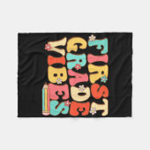 Erster Grade Vibes Retro Groovy - 1. Fleecedecke (Vorderseite (Horizontal))