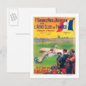 Erster Großpreis für Luftfahrt Postkarte (Vorne/Hinten)
